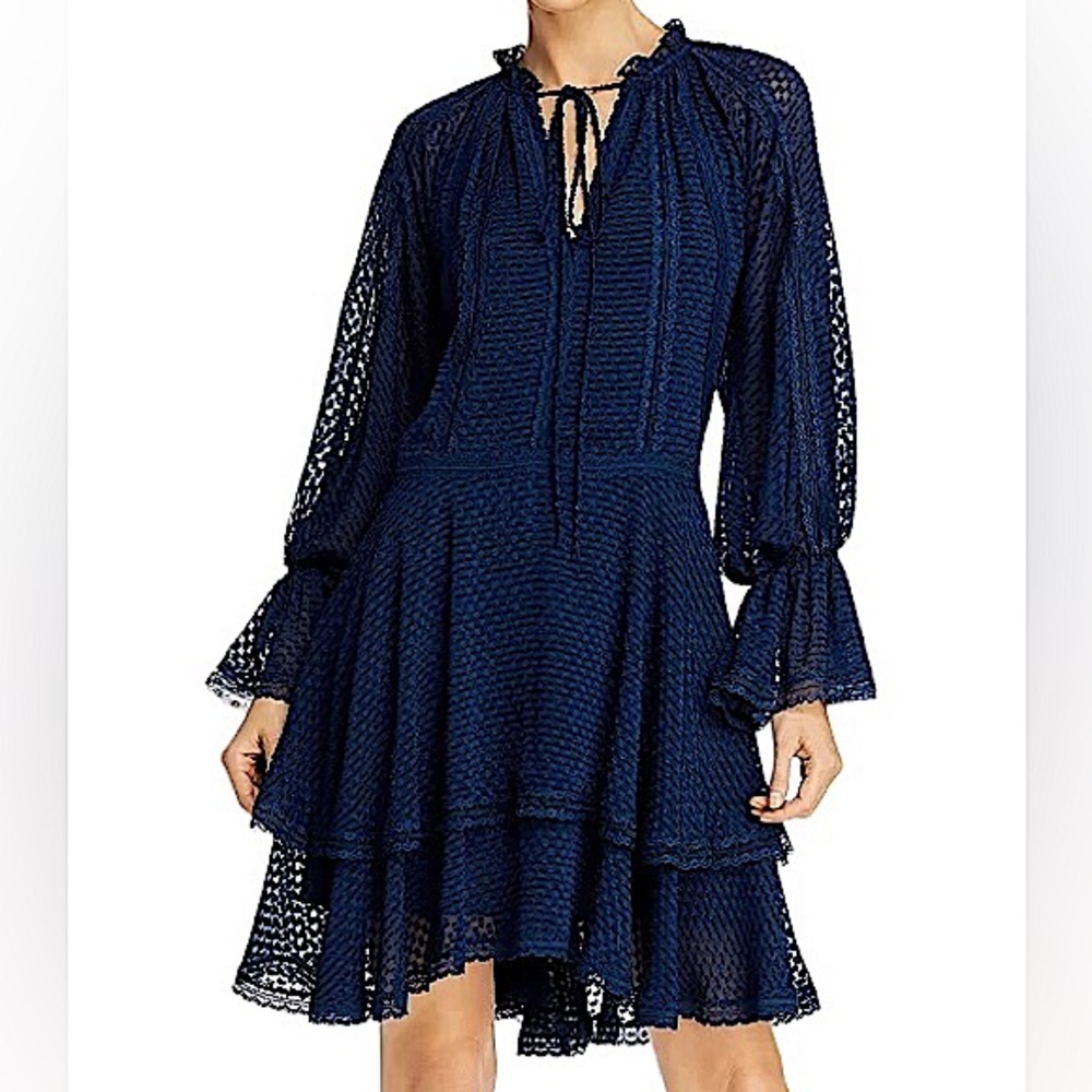 ALICE + OLIVIA: Joanne Tiered Handkerchief Dress -Size 2